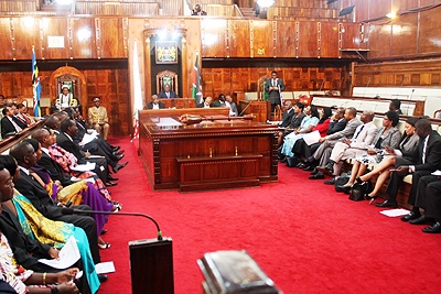 EALA parliamentarians during a session in Nairobi. The New Times / File.