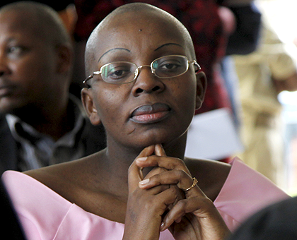 Victoire Ingabire Umuhoza is facing terrorism and genocide denial charges. The New Times / File.