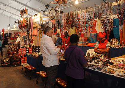 Traders at a recent Expo in Kigali. The New Times / File.