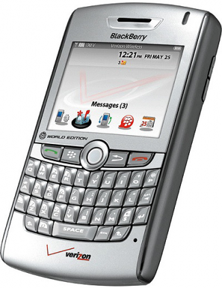 A BlackBerry  is a very popular smartphone.  Net photo.