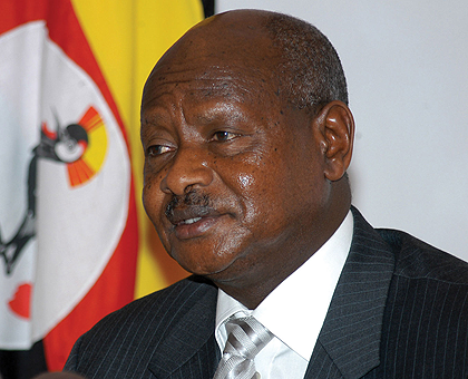 Uganda President Yoweri Kaguta Museveni. 