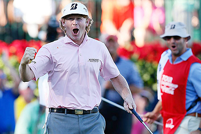 Brandt Snedeker shot a final-round 68 to win the 2012 Tour Championship by three shots, and with it, the $10 million FedEx Cup. Net photo.