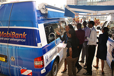 BK's mobile banking van. New Times. Gertrude Majyambere 2