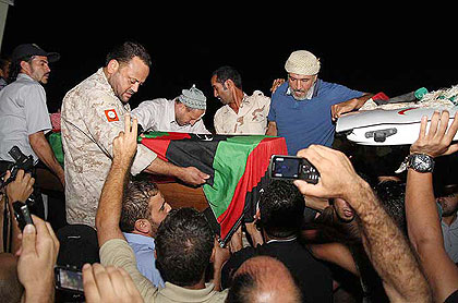 The death of Omar Shaaban has raised the prospect of even more violence and score-settling in Libya. Net photo.