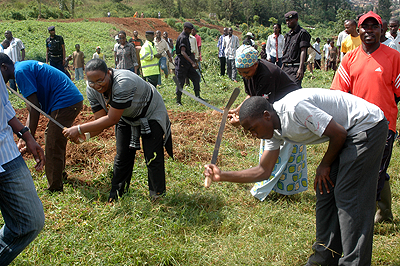 The Umuganda exercise attracts people from all walks of life. The New Times / File.