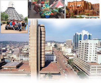 An Aerial view of Kampala Road.