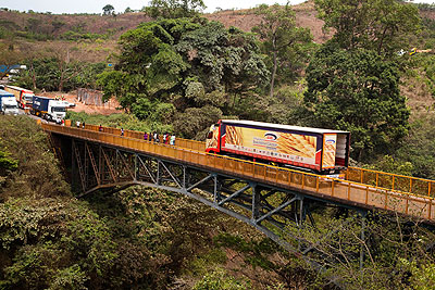 Track crossing into Tanzania at Rusumo. The government has unveiled plans for joint infrastructure projects. The New Times / T.Kisambira.