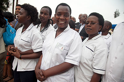 A new government programme seeks to train 9,000 nurses over a period of seven years. The New Times / File