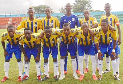 Amavubi U-17 team need to beat Botswana by a two-goal margin in the second leg on Saturday in Kigali. The New Times/File.