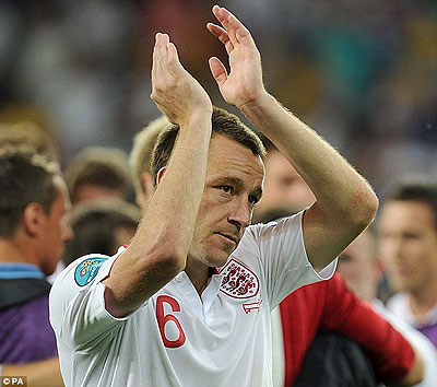 Terry retired from international football with England