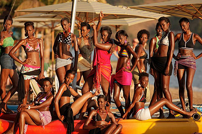 MISS RWANDA 2012 FINALISTS Around the African continent, many people wonder why the word beauty should be lavished on women with just skin and bone.