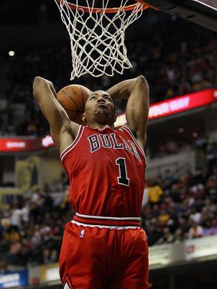 Derrick Rose in action Net photo.