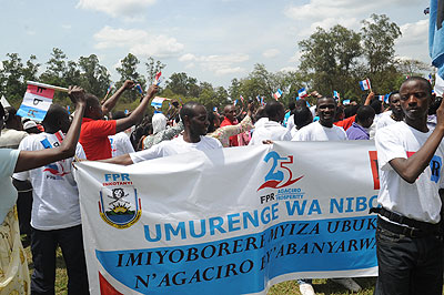 RPF in Kicukiro during a previous event related to the 25th anniversary celebrations. The New Times / JP Bucyensenge.