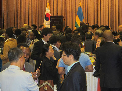 Koreans in Rwanda during the celebration of their National Day on Thursday.  The New Times / Courtesy.