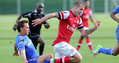 Jack Wilshere made a successful return to action against QPR on Saturday. Net photo.