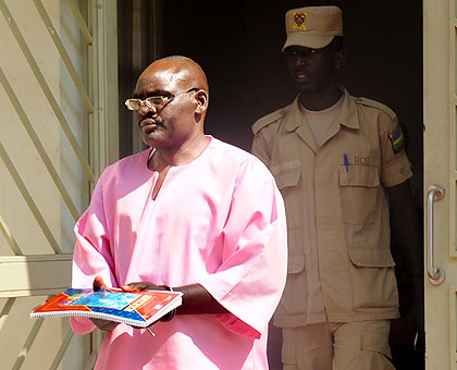 Jean Uwinkindi leaves court in a past appearence. The New Times / File.