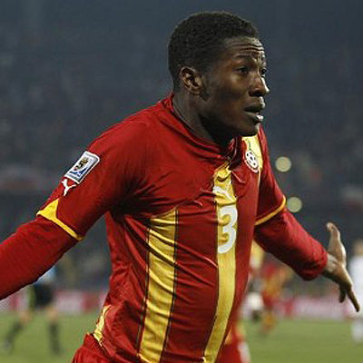 Asamoah Gyan. Net Photo.