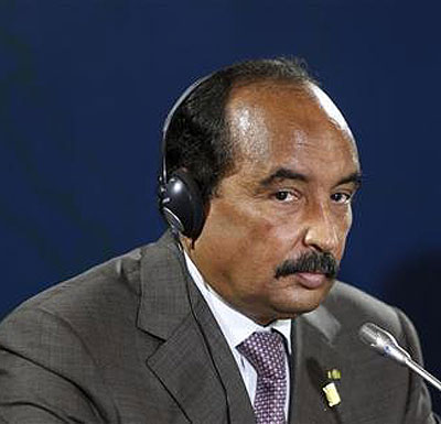 Mauritanias President Mohamed Ould Abdel Aziz takes part in the closing news conference after a summit of Mediterranean neighbours Net photo.