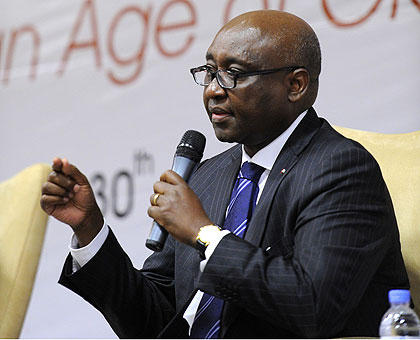 President of African Development Bank, Donald Kaberuka at a past meeting. The New Times / File..