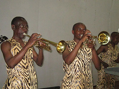 Impala performing live in Huye district last saturday. The New Times / Bucyensenge