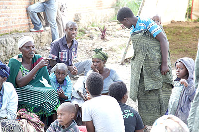 Some of the refugees who recently came from the DRC. The New times File.