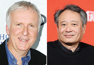 New technology ... James Cameron and Ang Lee.