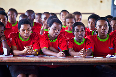 Some of the youth at the annual holiday camp. The New Times / T. Kisambira.