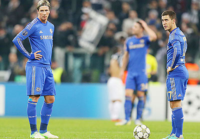 Fernando Torres (left), and Eden Hazard (right) and Chelsea must beat FC Nordsjaelland to have a shot at advancing. Net photo.