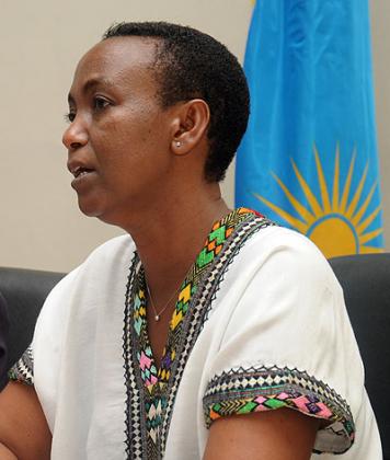 The late Gender Minister Aloisea Inyumba