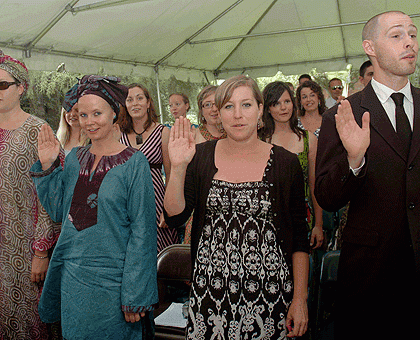 American Peace corps at the sewaring in. The New Times.