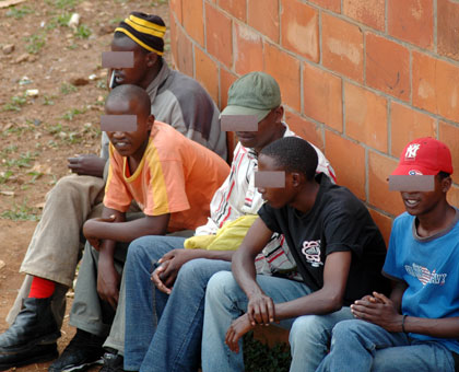 Idle: A survey has revealed Youth involvement in drug abuse. The New Times / File.