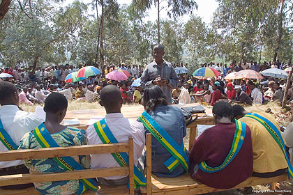 A past Gacaca session. Thousands of Genocide suspects were tried through the community justice system. The New Times/File. 