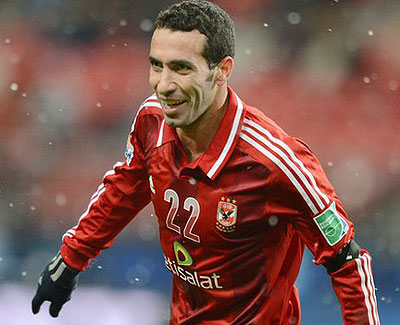 Ahlyu2019s talismanic striker Mohamed Aboutrika. Net photo.