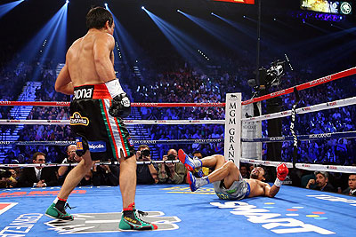 Manny Pacquiao said he felt fine after his defeat to Mexican Juan Manuel Marquez. Net photo.