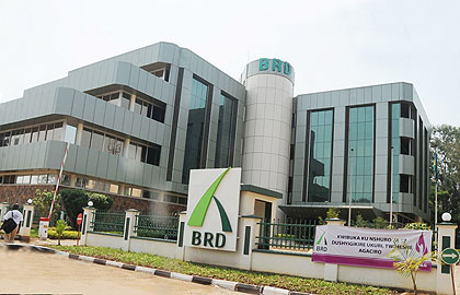 The BRD head office in Kigali; INSET u2011The bank's Director of Operations Evode Nshimimana. The New Times / File