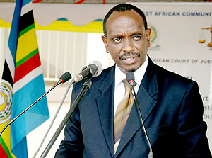 EAC Secretary General Dr Richard Sezibera. The New Times / T. Kisambira.