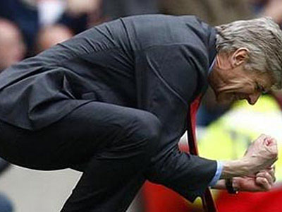 UNDER PRESSURE: Arsene Wenger. Net photo.