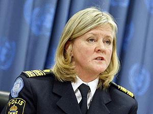 UN Police Adviser, Ann-Marie Orler.