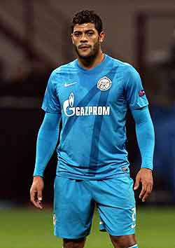 Zenit St Petersburg player Hulk moved from Porto recently. Net photo.