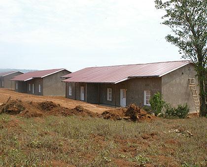 Some of the houses that have been built for ex-combatants.The New Times / File.