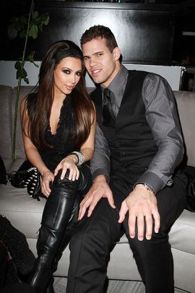 Kris Humphries and Kim Kardashian in happier times. Net photo.