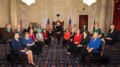 Senate Swears in a Historic 20 Female Senators 