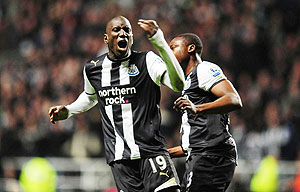 Demba Ba became one of the most feared strikers in the Premier League at Newcastle United. Net photo.