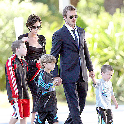 The Beckhams. Net photo.