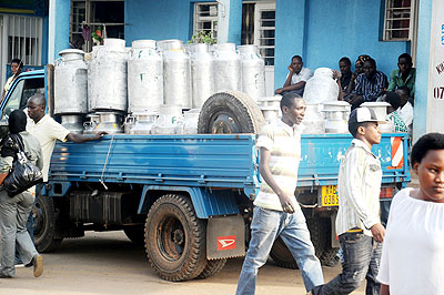 Suppliers deliver dairy products in the city. NewTimes/ File