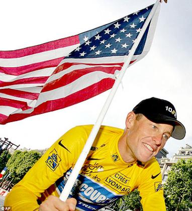 Lance Armstrong's career achievements have been tarnished. Net photo.