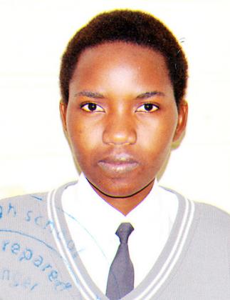 Niyegena was the best female student. The New Times/ Courtesy. 