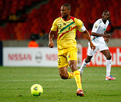 Former Barcelona midfielder Seydou Keita scored a late winner for Mali against Niger. Net photo