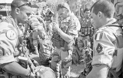 A group of French soldiers in Mali. Net photo.