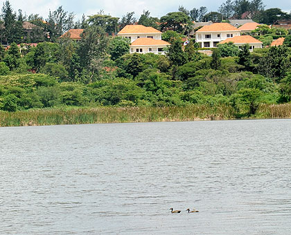 A view of L. Nyagahene and, in the background, part of the land up for development by a Chinese firm. The New Times/ J. Mbanda